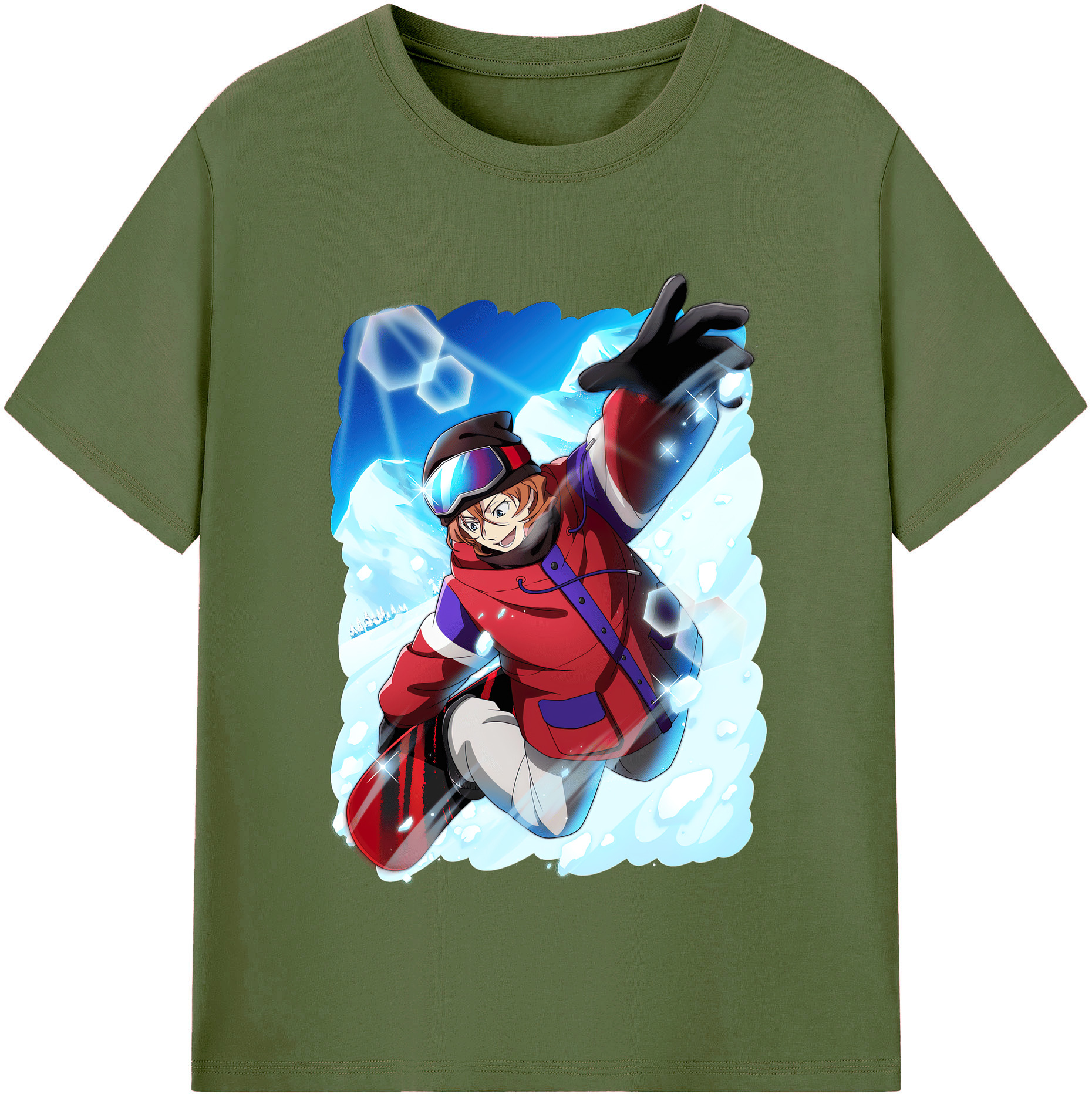 （画像用） 文豪ストレイドッグス Bungo Stray Dogs 綿100％半袖Tシャツ（フロントプリント）